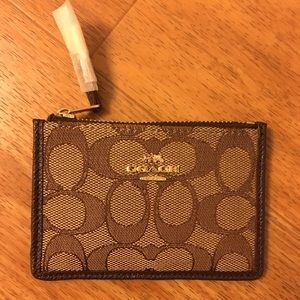 NWT Coach Mini Wallet Key Chain Wallet